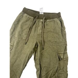 American Eagle Womens Olive Green Cargo Jogger Pants XS  Utility Drawstring